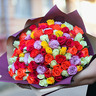Розы разноцветные (50см) Эквадор