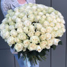 Розы белые (70см) Эквадор