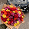 Розы разноцветные (50см) Эквадор