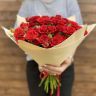 Кустовые розы (60см) красные