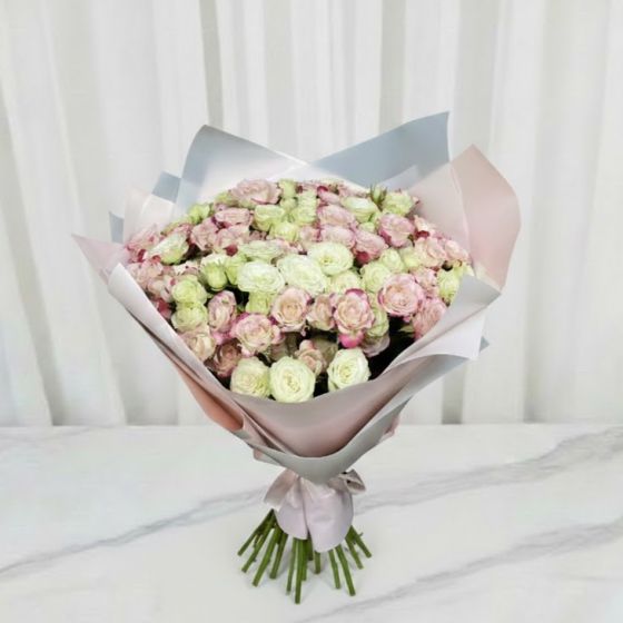 Кустовые розы (50см) разноцветные