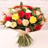 Розы разноцветные (40см) Эквадор