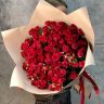 Кустовые розы (60см) красные