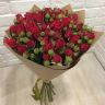 Кустовые розы (50см) красные