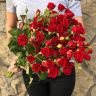 Кустовые розы (50см) красные