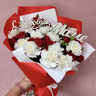 Букет 234 Диантусы + кустовые розы