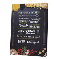Картина 'Правила Кухни' черная